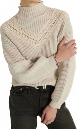 Nation Ltd Cassandra Long Sleeve Pullover Sweater In Heather Oatmeal