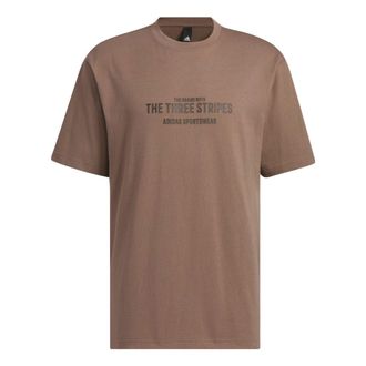 adidas Verbiage T-shirt Brown IP3929