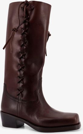 PARIS TEXAS Womens Roxanne Leather Boots Brown