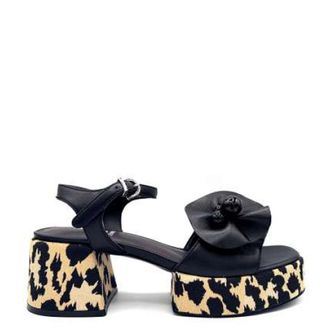 Jeannot High Heel Sandals, female, Black, Size: 5 US Sandalo
