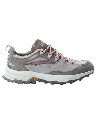 Jack Wolfskin Wanderschuh JACK WOLFSKIN CYROX TEXAPORE LOW W, Damen, Gr. UK 6,5 - EU 40, Normalschaft, braun (pebble), Obermaterial: Synthetik; ;Obermaterial 2: Tex