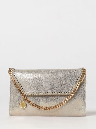 Stella McCartney Mini borsa Falabella Wallet on Chain silver in Eco Alter Mat