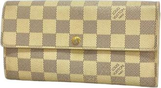 Louis Vuitton Pre-owned Wallets, female, Beige, Size: ONE SIZE Pre-owned Vintage Fabric Wallet