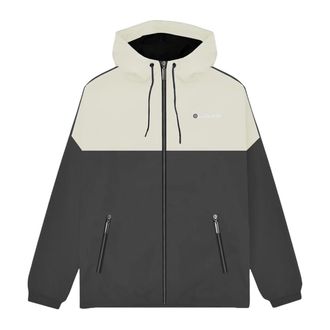 Lambretta Heren SS26 jas met contrasterend paneel (IJzer/Zilver)