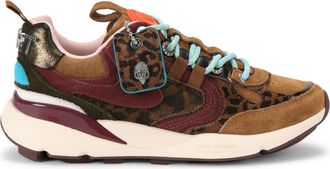 Kurt Geiger Womens Leather Runner Sneakers - Brown - Size UK 5