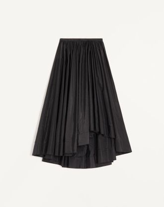 Valentino Taffeta Midi Skirt Wo