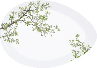 Easy Life Fuente de servir 36x25 cm de porcelana en caja NATURA