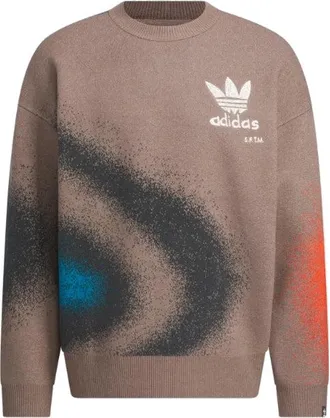 adidas Originals x Song for the Mute All Over Print Sweater Asia Sizing Brown Red Blue IY9517