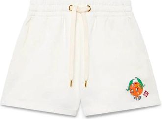 Casablanca Sportieve Sweatshorts Waw 25Jtr 18601 - Dames - Bermuda - Wit - L - Korte Broeken