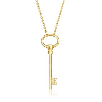 Canaria Canaria Italian 10kt Yellow Gold Key Necklace