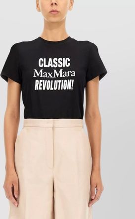 Max Mara logo print cotton t-shirt