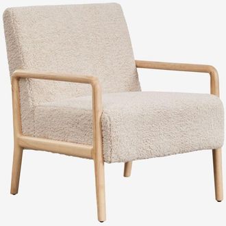 Sklum Sill&oacute;n En Madera De Caucho Maylene Sklum