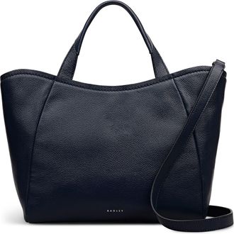 Radley London Medium Muswell Lane Pebbled Leather Satchel in Ink at Nordstrom Rack