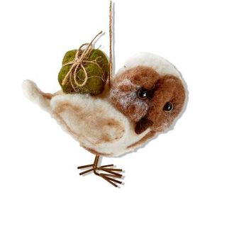 Tag Multicolor Owl Christmas Ornament Wool Tree Decoration in Multicolored at Nordstrom