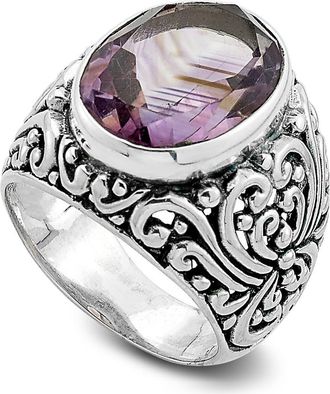 Samuel B. Sterling Silver & Semiprecious Stone Filigree Ring in Purple at Nordstrom Rack, Size 9