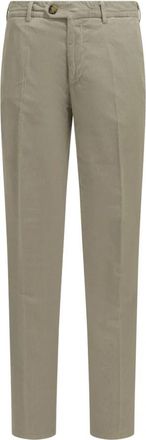 Brunello Cucinelli Corduroy Broeken - Heren - Straight fit broeken - Beige - 2XL - Katoen - Broeken