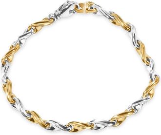 Pompeii3 Mens Link 14k Gold (19gram) or Platinum (32gram) 4.5mm Bracelet 8.5
