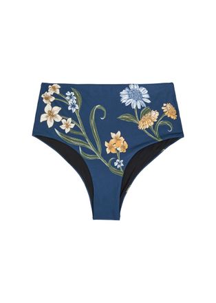 Agua Bendita Magenta Floral-print Bikini Briefs - Multicoloured - XS (UK6)