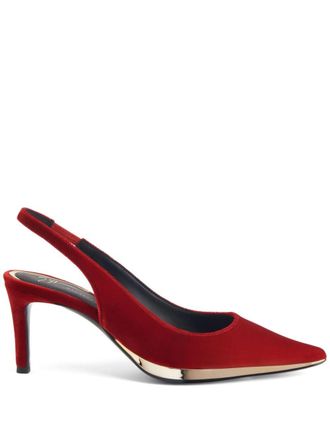 Giuseppe Zanotti Pumps Virgyn a punta con cinturino posteriore 70mm - Rosso