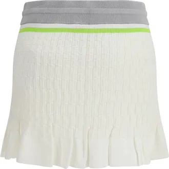 Casablanca Womens Tennis Mini Skirt White Cotton