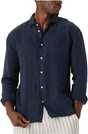 The Goodpeople Heren, Overhemden, Blauw, Maat: 2XL Linnen