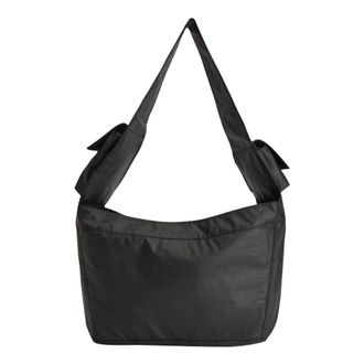 Yohji Yamamoto Tote Bags, male, Black, Size: ONE SIZE Newspaper Bag L