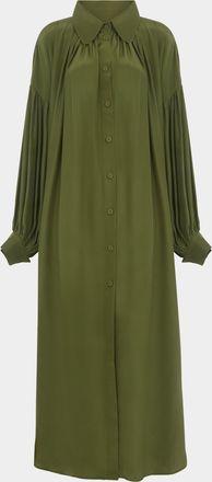 Marta Ferri Martini Silk Long Dress