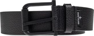 Stone Island Cintura con logo - Nero