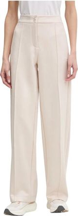 Guess LIA Wijde Broek - Dames - Wijde Broeken - Beige - XL - Polyester - Broeken