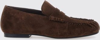 Alohas Mocassini Aven in pelle scamosciata marrone con traversina e tacco basso