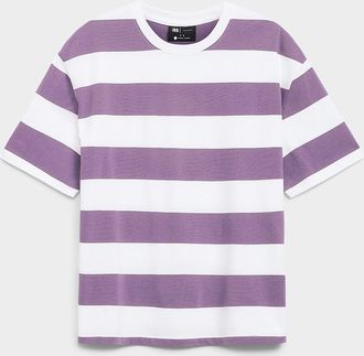 Le 31 Mens Club-stripe T-shirt Comfort fit