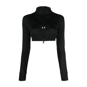 Courrèges Mujer, Sudaderas, Negro, Talla: M