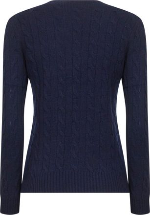 Polo Ralph Lauren Womens Sweater Cable-Knit Blue Wool-Cashmere