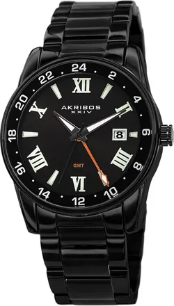 Akribos XXIV Quartz Black Dial Mens Watch AK1055BK
