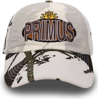 Pleasures Brown Album Layered Adjustable Baseball Cap in Snow at Nordstrom