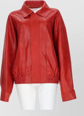 Alysi leather bomber jacket