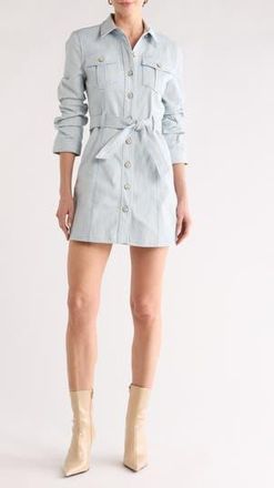Cinq &agrave; Sept Denim Shirtdress in Kettle Pond/White at Nordstrom Rack, Size 10