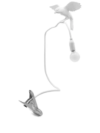 Seletti sparrow-cruising table lamp - unisex - Resin/Steel - One Size - White