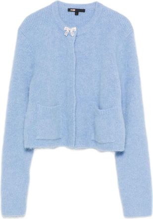Maje Cardigan con fiocco - Blu