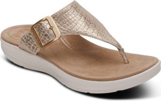 Aetrex Womens Donna Sandal In Champagne