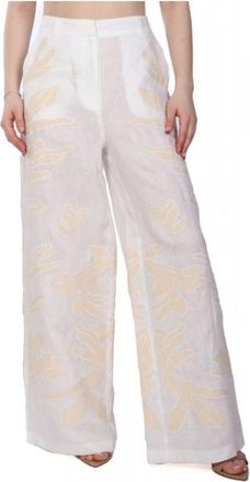 Marella Wide Broeken - Dames - Wijde Broeken - Beige - S - Broeken