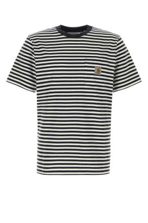 Carhartt Work in Progress Carhartt Wip Embroidered Cotton S/S Ezra Pocket T Shirt