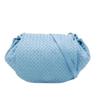 Bottega Veneta Bolso Cruzado Pre-owned de Cuero Nappa Tejido - Pre-owned - Mujer - Azul - ONE SIZE