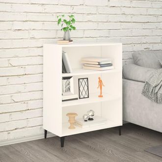 vidaXL Vidaxl - Aparador De Madera Contrachapada Blanco 69,5x32,5x90 Cm