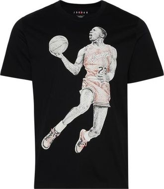 Nike Jordan Mens Brand Dot MJ Short Sleeve T-Shirt - Black/Sail Size 3XL