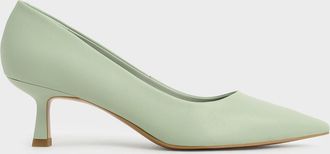 Charles & Keith Pointed Kitten Heel Pumps