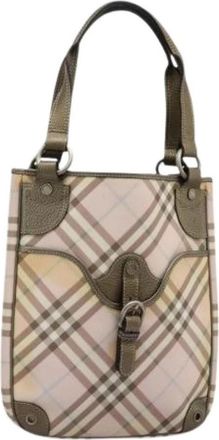 Burberry Pre-owned Plastic handbags - Dames - Vintage Schoudertas - Roze - ONE Size - Leer - Vintage