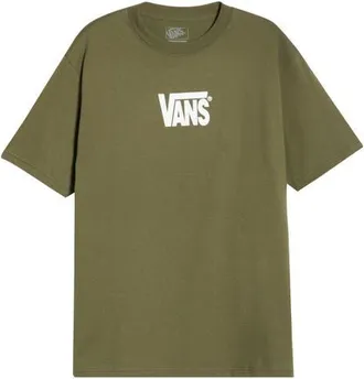 Vans Stretch Logo Cotton Graphic T-Shirt in Mossy Olive at Nordstrom, Size Xx-Large