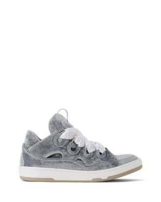 Lanvin Curb Sneakers In Jersey in Grey at Nordstrom, Size 45