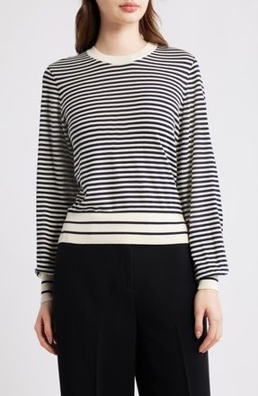 Frame Denim The Stripe Sweater in Cream Multi at Nordstrom, Size X-Large